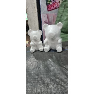 Phôi gấu hoa sáp 20cm , 35cm