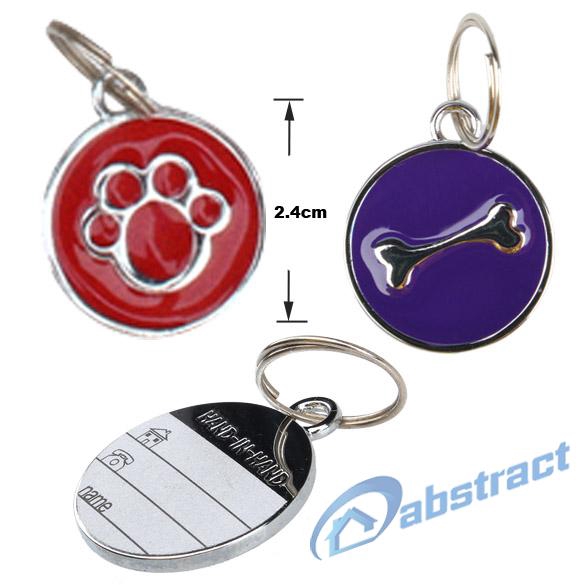 AB Anti-Lost Personal Pet ID Tag Dog Tags Stainless Steel Pet Tags