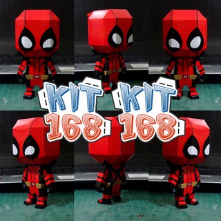 Mô hình giấy Anime Chibi Deadpool ver 2