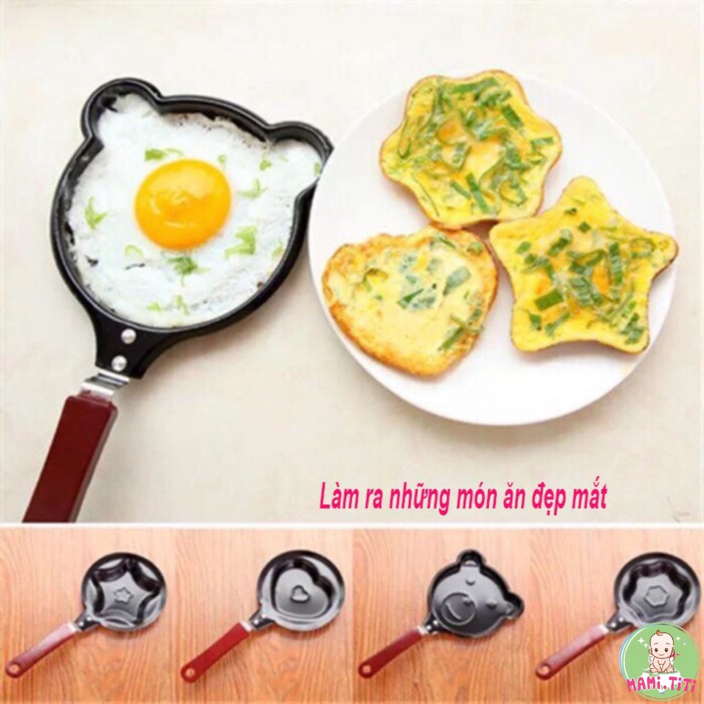 Chảo chiên chứng mini, chảo chiên chứng tạo hình khuôn hình dạng đáng yêu kích thước 12cm [ CHUYÊN SỈ ]