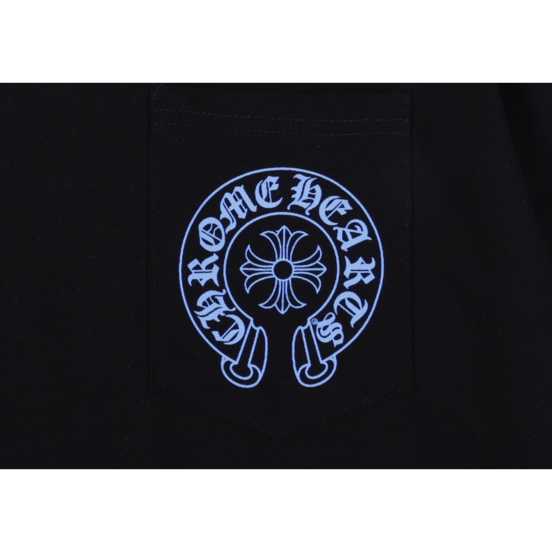 Áo Thun Cotton Ngắn Tay Cổ Tròn Phối Túi Thời Trang Cho Nam Nữ