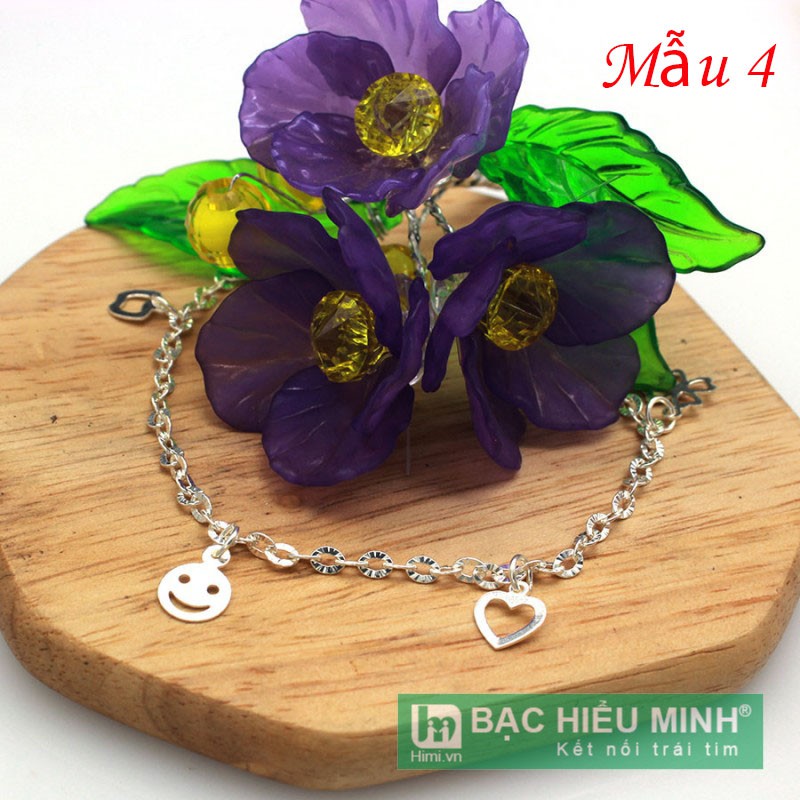 Lắc tay nữ bạc 925 HIMI LTU001 kiểu hàn quốc bạc thật đơn giản sáng đẹp - BẠC HIỂU MINH | BigBuy360 - bigbuy360.vn