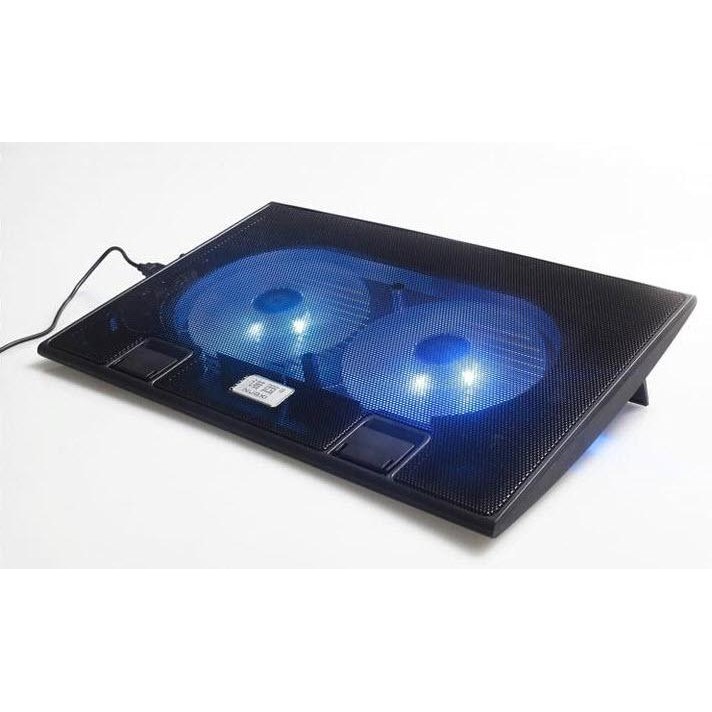 Đế tản nhiệt siêu mát 2 quạt cổng USB Cooling pad L6 dùng cho lap 12 đến 15.4 inch