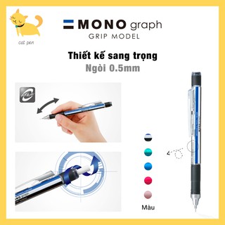 Bút chì lắc kim loại Tombow MONO Graph Grips