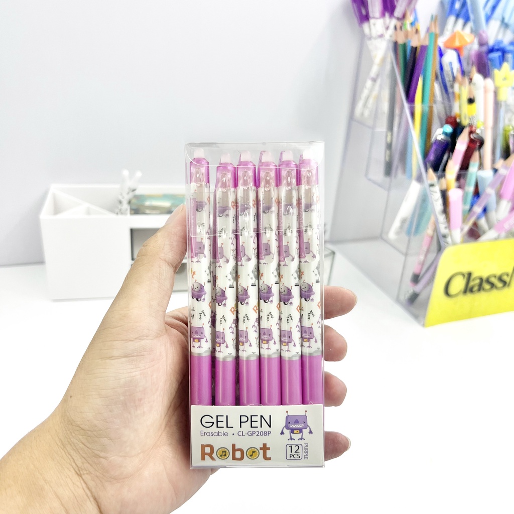 Bút Gel Xóa Được CLASSMATE Thiết Kế Mới 2023 Nét Trơn Đều Mực Ngòi 0.5mm CL-GP208