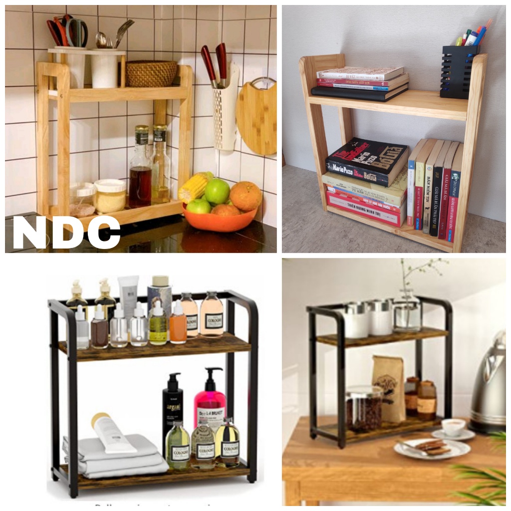 Kệ gỗ Tự Nhiên đa năng. Dễ lắp, gắn tường. Chuyên đựng gia vị bếp, mỹ phẩm, sách, đồ ăn. Hàng Việt Nam xuất khẩu