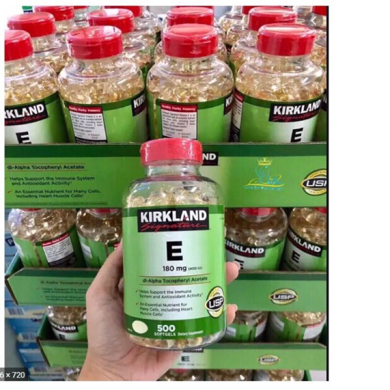 Vitamin E 400 IU 500 Viên Kirkland Của Mỹ, Date 2025