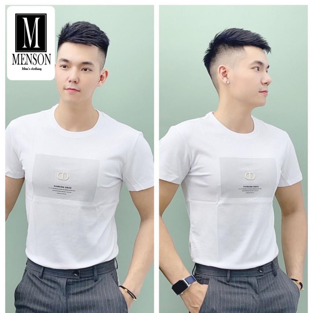 [Hàng Cao Cấp] Áo thun nam, Áo phông nam trắng cổ tròn họa tiết đơn giản 100% cotton co giãn 4 chiều chất mát MR1415 | BigBuy360 - bigbuy360.vn