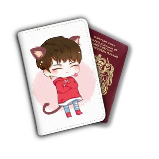 Ví bọc hộ chiếu (passport) hình chibi JB GOT7- mã GOT00002 có in theo yêu cầu
