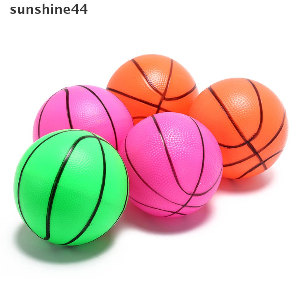 sunshine44 16cm inflatable basketball volleyball beach ball kids sports toy random color .