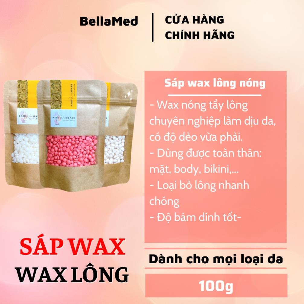 Hạt wax lông, sáp wax lông, hát sáp wax lông hàng tốt đủ loại 100g