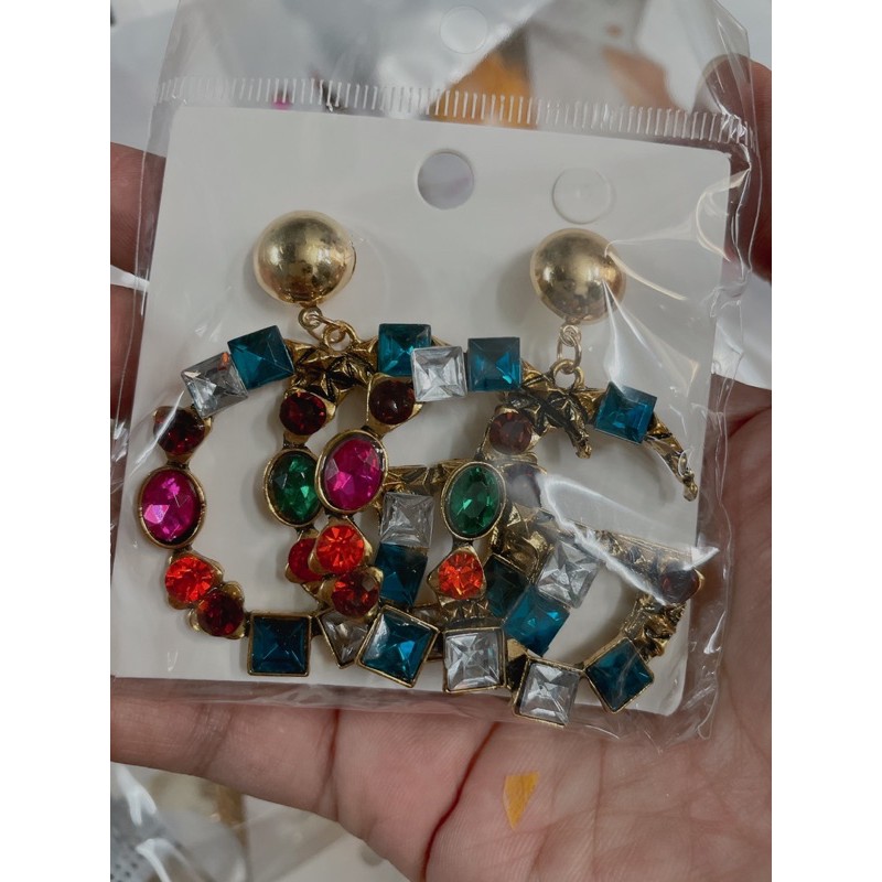 Hoa tai phong cách âu mỹ - khuyên tai nữ phong cách thanh lịch