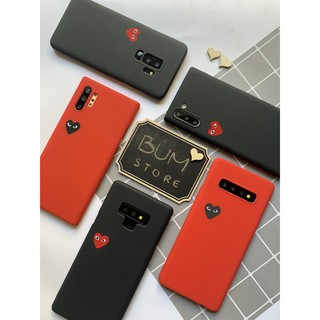 Ốp Lưng Cứng Nhám Trái Tim Samsung Note 20 / S20 Ultra / S20 Plus / Note 10 plus / Note 10 / Note 9