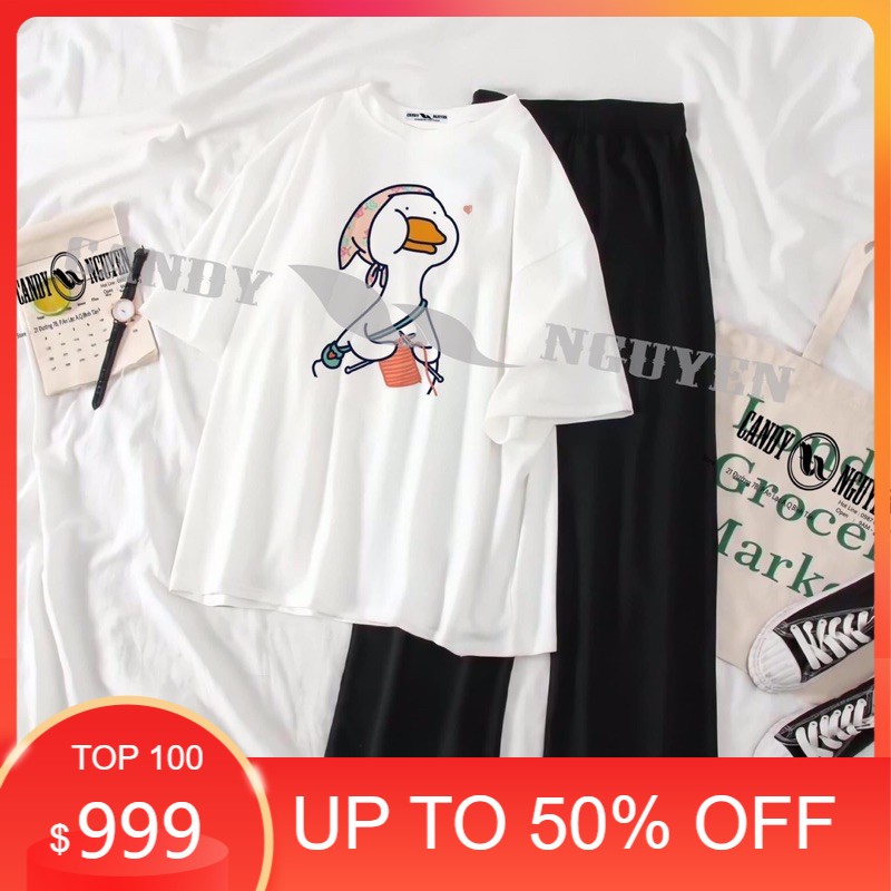 Sét áo vịt em bé ngắn tay+quần rộng xuông , sét áo nam nữ, sét bộ mặc ở nhà MODY