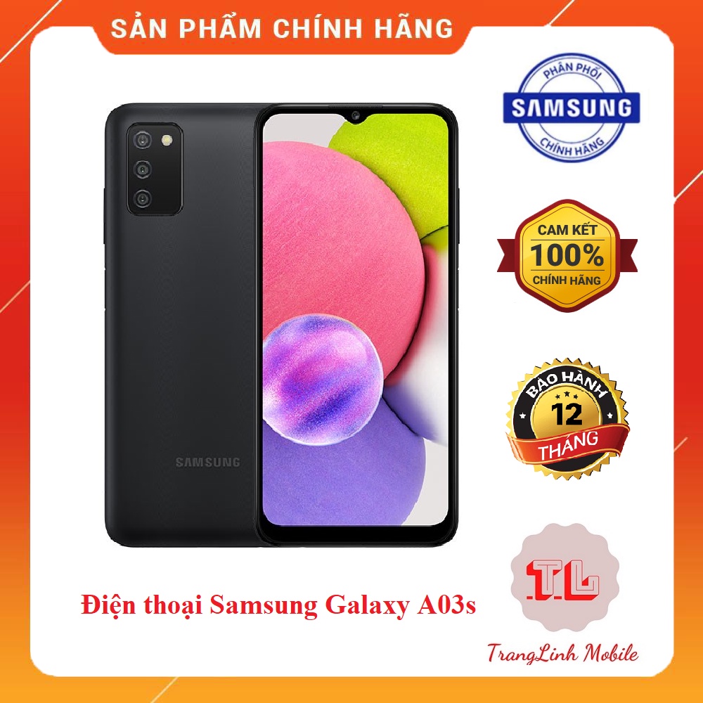 Điện thoại Samsung Galaxy A03s - Hàng Chính Hãng mới 100% Nguyên Seal !