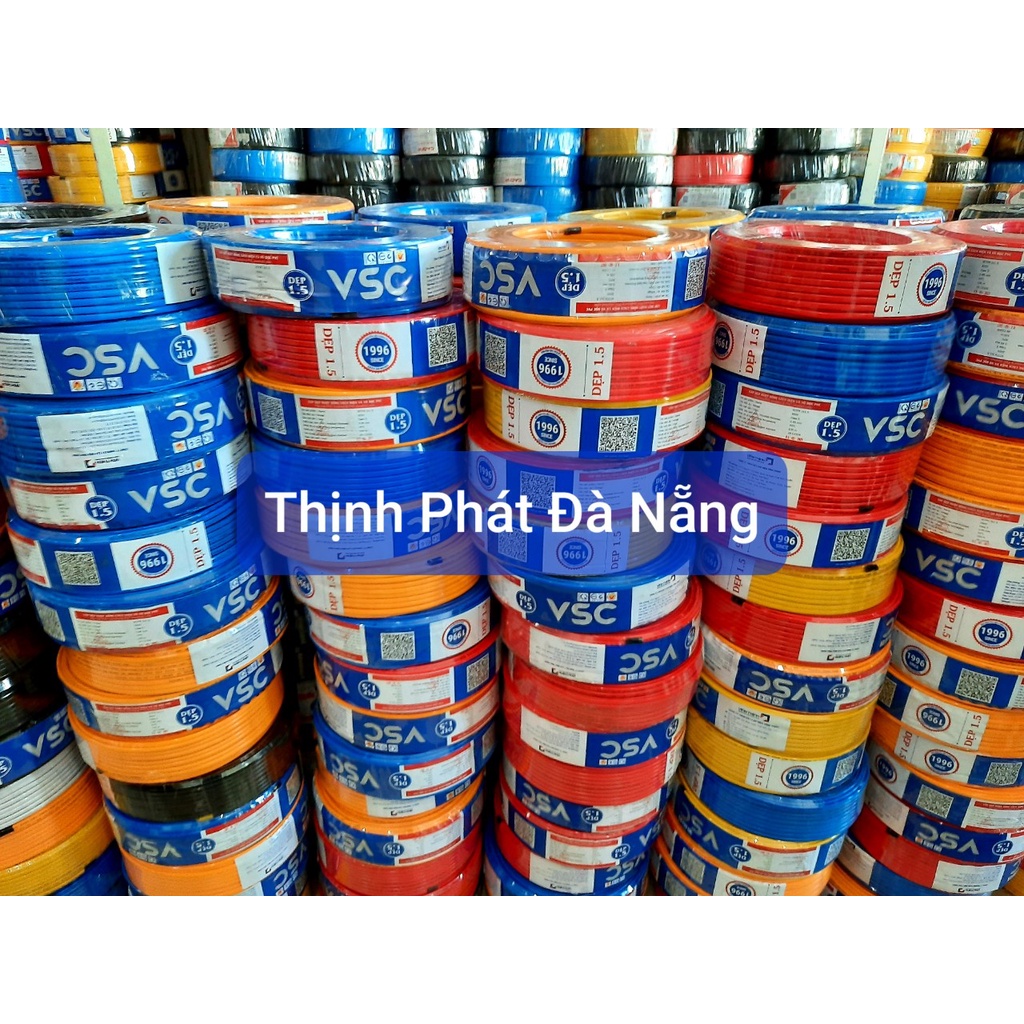 100M dây điện đôi  2x4 Vĩnh Thịnh,đồng 100%, vỏ bọc cách điện + Tặng bút thử điện và băng keo điện Nanoco