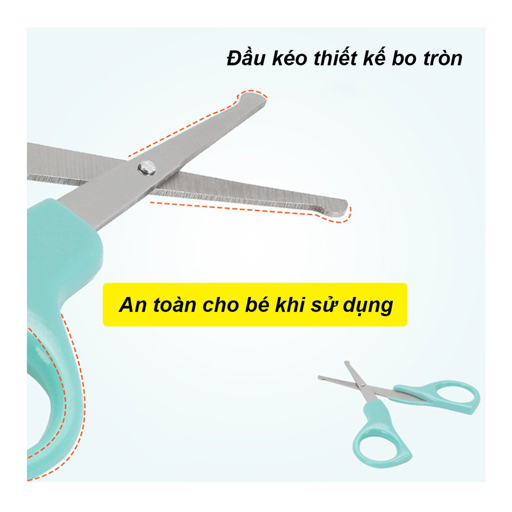 Bộ cắt móng trẻ em viên thuốc, bộ cắt móng trẻ em 4 món tiện lợi QWER Store