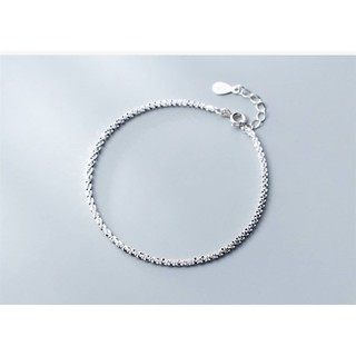 Lắc tay bạc nữ vân trơn xoắn cá tính, lắc bạc nữ lấp lánh, lắc tay bạc 925