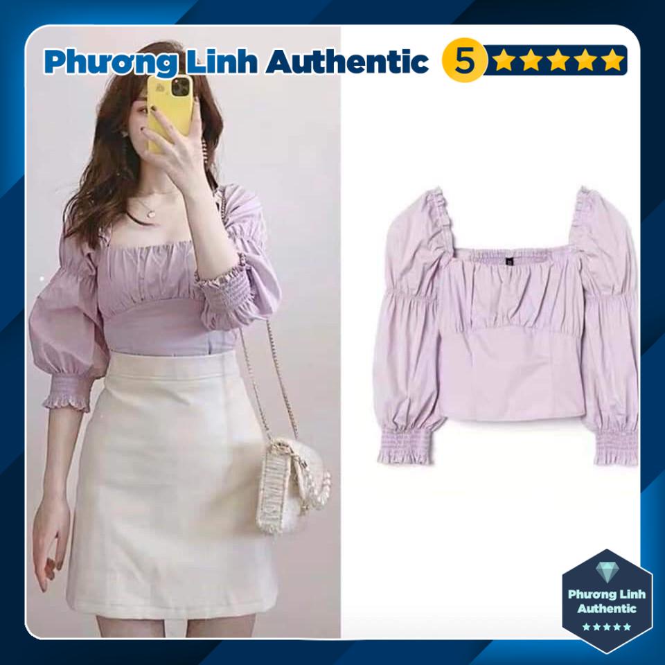 Áo tím Lilac H&M Auth new tag - có sẵn