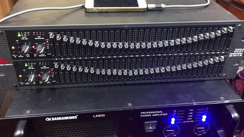 Bộ lọc âm Equalizer dbx 2231 + 2 jack canon