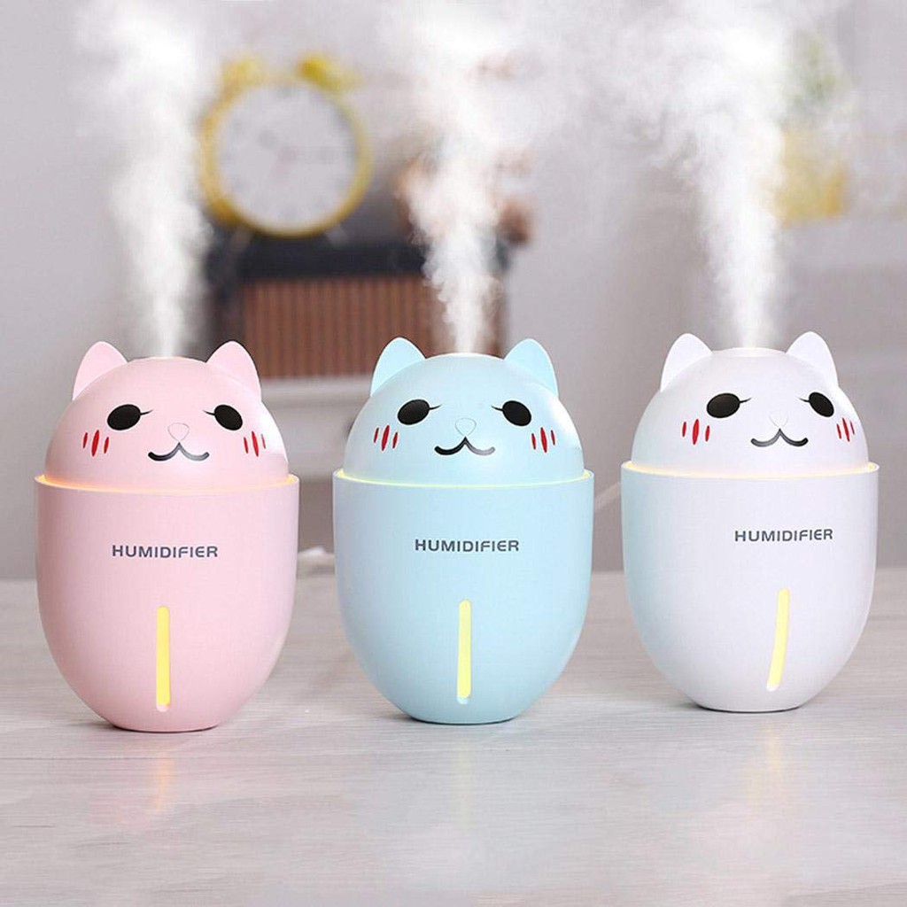 Máy Phun Sương Tạo Ẩm Cao Cấp 3 In 1 Hình Con Mèo Quin | Shopee Việt Nam