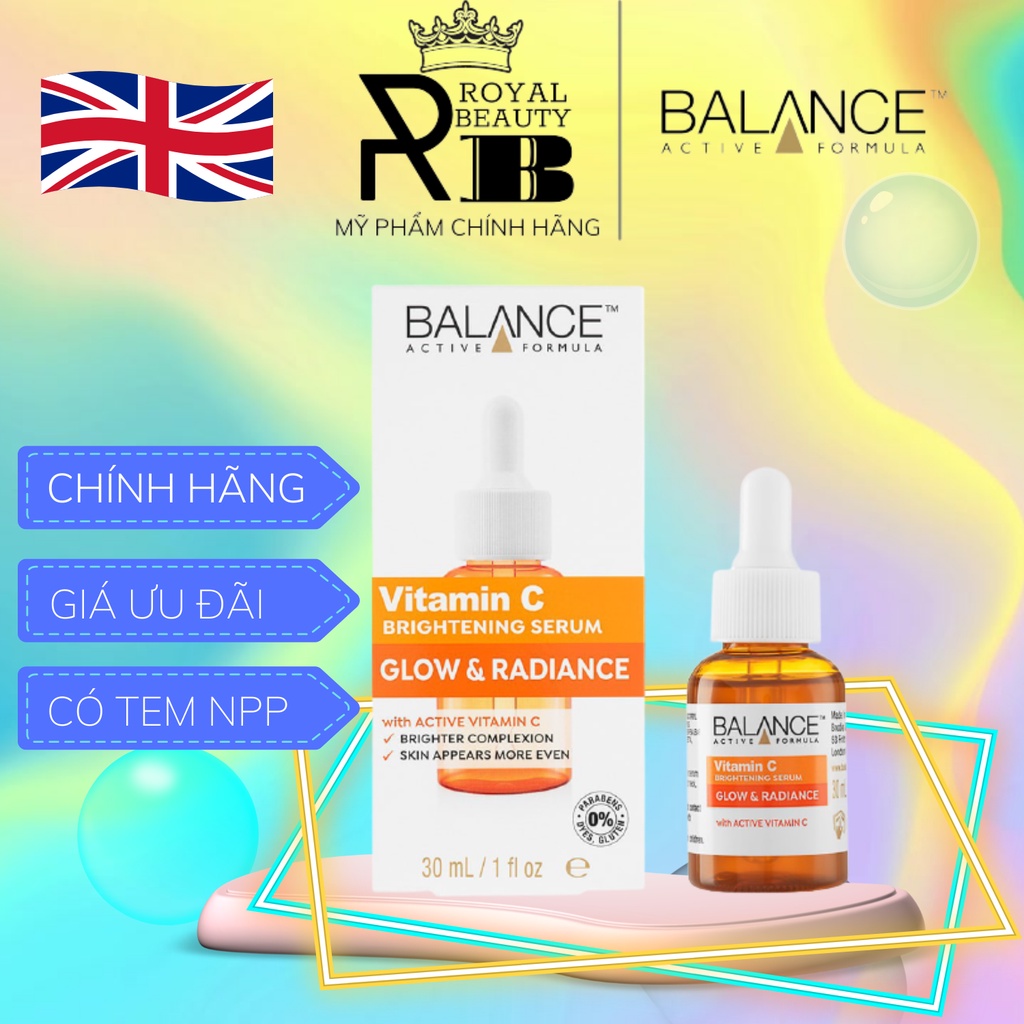 Tinh Chất  Sáng Da, Giảm Thâm VitaminC Balance Brightening Active Formula 30ml