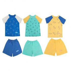 (Có bán lẻ áo/quần) Bộ cộc tay raglan Lullaby cho bé trai