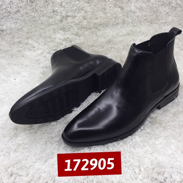 Giày Chelsea Boot - Da Bò Nguyên Tấm  - Đế Cao Su - Bảo Hành 12 Tháng