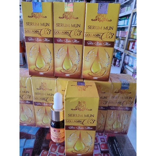 serum mụn collagen x3 đông anh 5ml ( chuẩn cty )