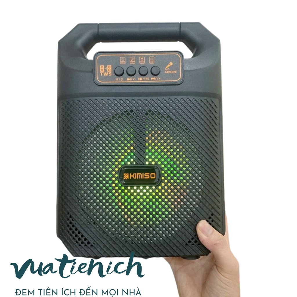 Loa Bluetooth Karaoke Kimiso S1/S2/BKK B98/QS 3607/QS 4605/CL 97/SKD 106 - Loa Không Dây Tặng Kèm Mic Hát Có Dây
