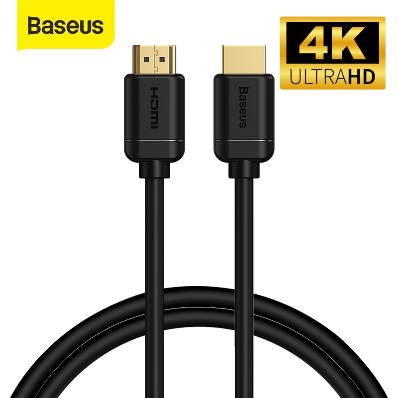 Cáp HDMI 4K 60HZ  Baseus dây 2 đầu hdmi chuẩn 2.0 3D truyền tải hình ảnh video chân thực cho pc máy tính laptop ps pc ..