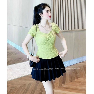 Áo Thun Nữ Cổ tròn  Chất Đũi Xốp Cực Mát