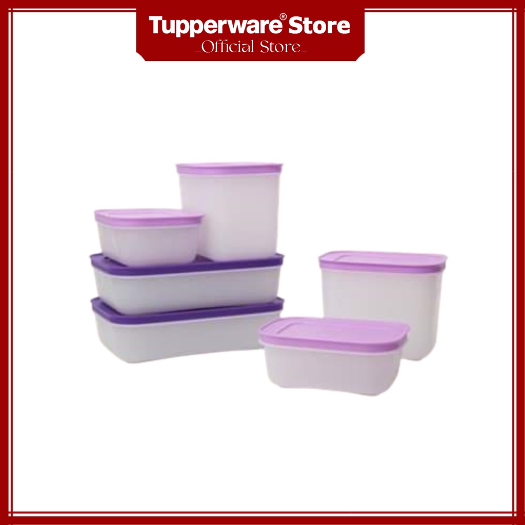 Bộ Hộp Trữ Đông Tupperware Freezermate Gen II Violet (6 hộp)