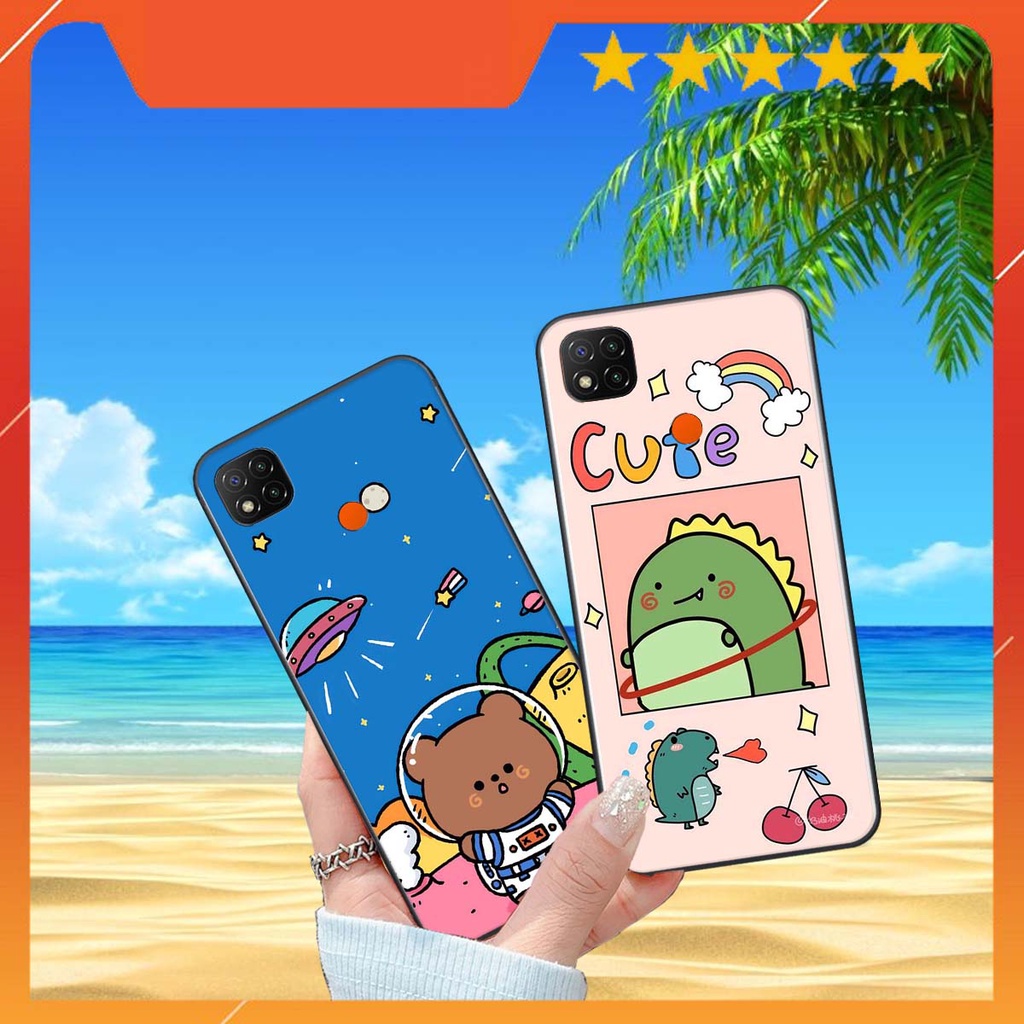 Ốp lưng Xiaomi REDMI 9C in hình khủng long , gấu nâu xinh xắn, siêu cute  mà còn vô cùng RẺ -ĐẸP