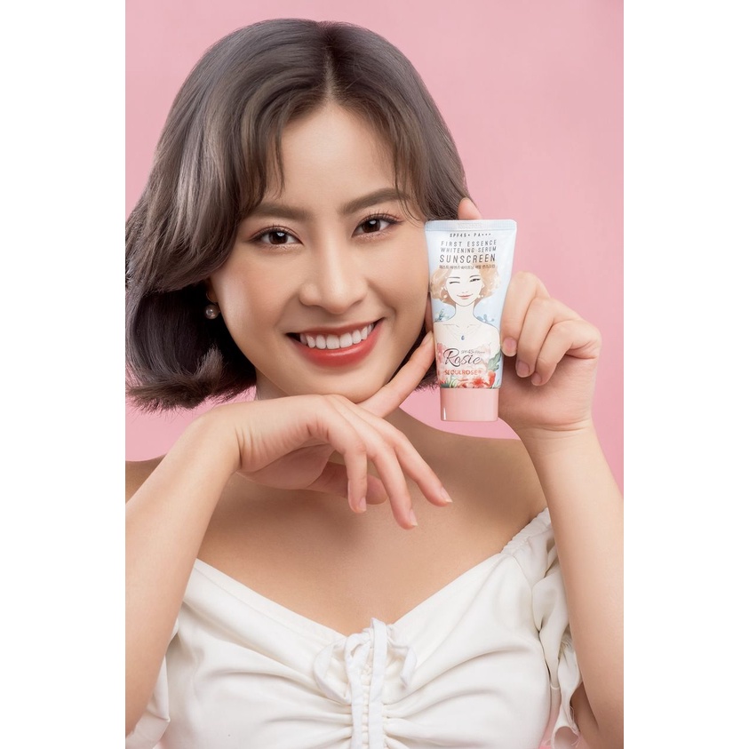 [Size Du Lịch] Kem Chống Nắng Seoul Rose Rosie First Essence Whitening Serum Sunscreen SPF45 PA+++ 15g