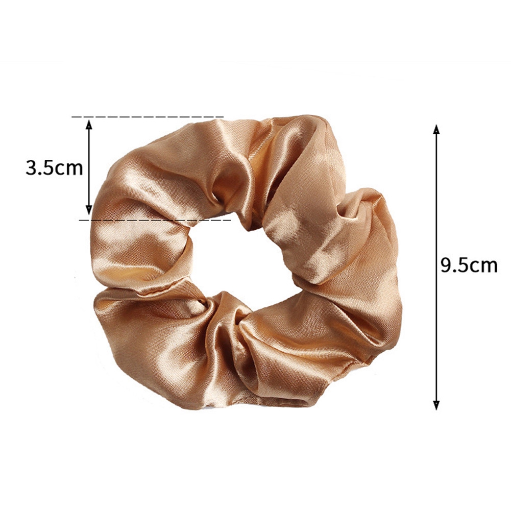 Đồ buộc tóc bằng lụa satin co giãn trơn màu thời trang cho nữ Hair Scrunchies