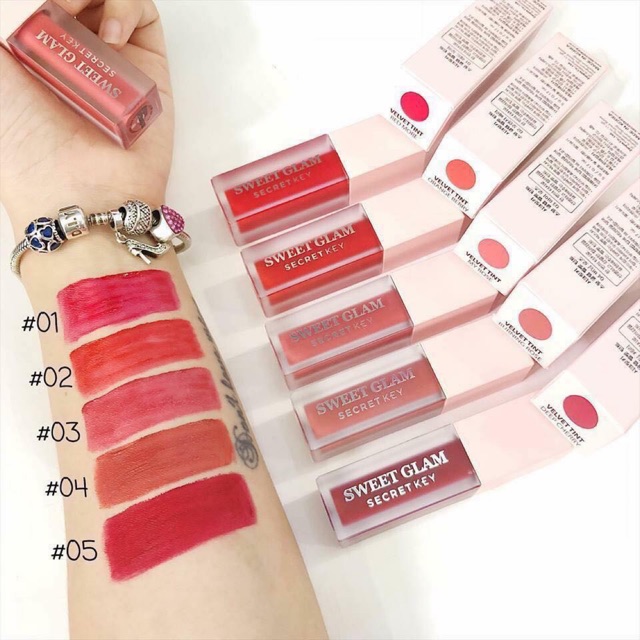 💄💄Son kem Sweet Glam Secret Key Velvet Tint💄 - cây son siêu lỳ, không trôi.