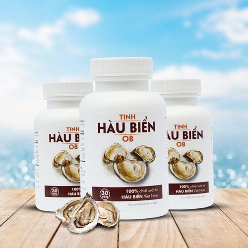 Tinh Hàu Biển OB Hộp 30 viên - Hàu OB NEW 20 viên  - Tăng Sinh Lý Nam, Tăng Khả Năng Thụ Thai