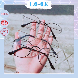 Gọng kính giả cận ngố siêu kute MS1158 mắt kính nam nữ nobita cao cấp_LOOK
