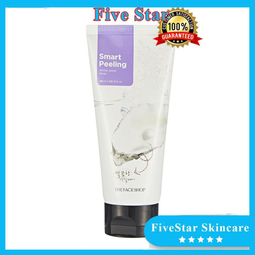 (Siêu Khuyến Mãi) Tẩy tế bào chết ngọc trai The Face Shop Smart White Jewel Peeling 120ml | BigBuy360 - bigbuy360.vn