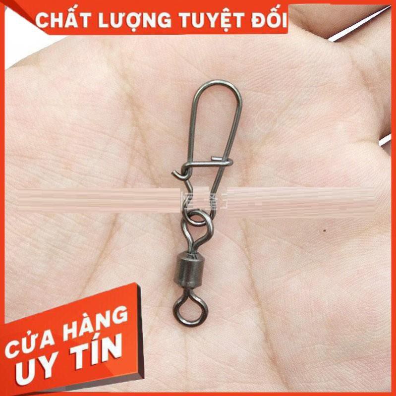 [ xả hàng] Khóa link Câu Cá Chữ U Chống Xoắn 20 Chiếc Cao cấp Thép Đen siêu Chịu Lực Khóa linh câu cá - Sanami Fishing