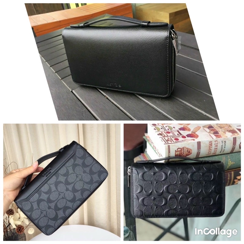 📛RẺ VÔ ĐỊCH📛CLUTH COAH DOUBLE ZIP NHIỀU NGĂN