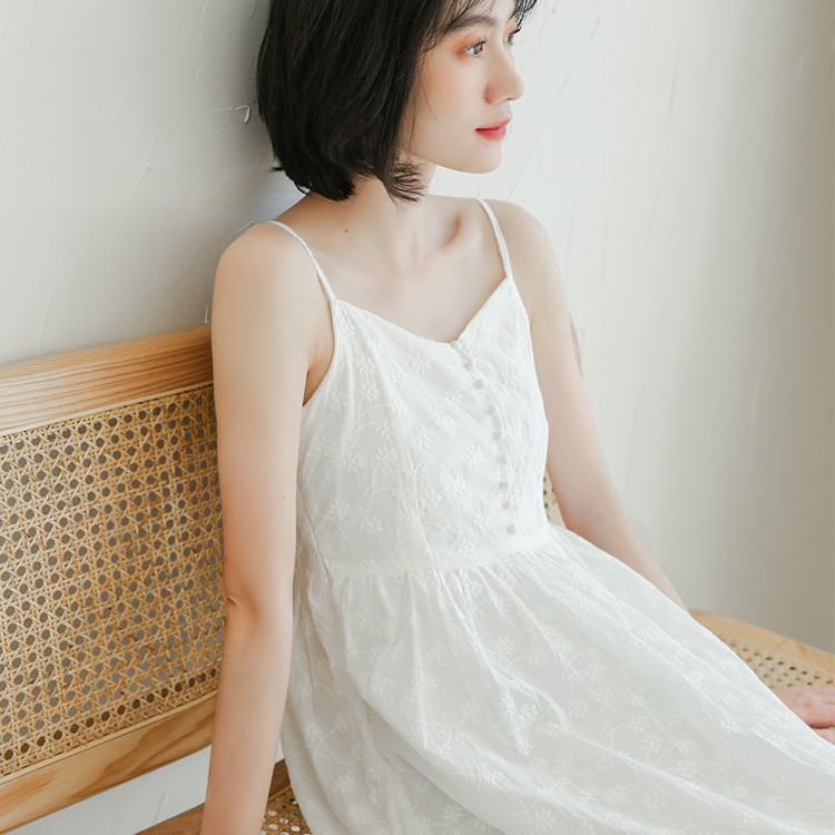 Đầm hai dây dáng dài ulzzang