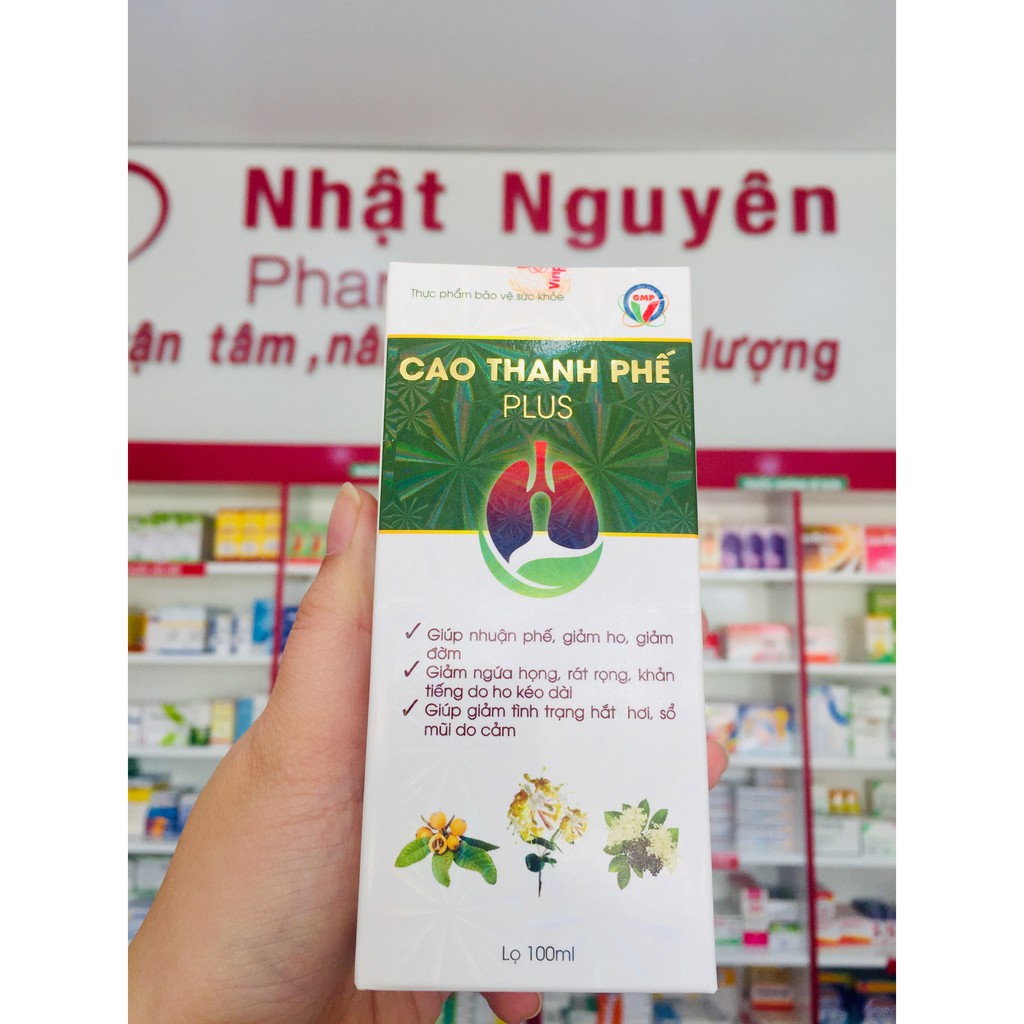 CAO THANH PHẾ PLUS - Giúp nhuận phế giảm ho, đờm, ngứa họng, rát họng, khản tiếng. Lọ 100ml