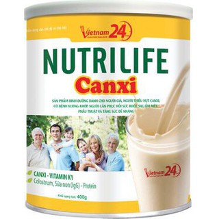 NutriLife Canxi Sữa Non canxi bổ sung Vitamin vs Khoáng chất 400g - 900g