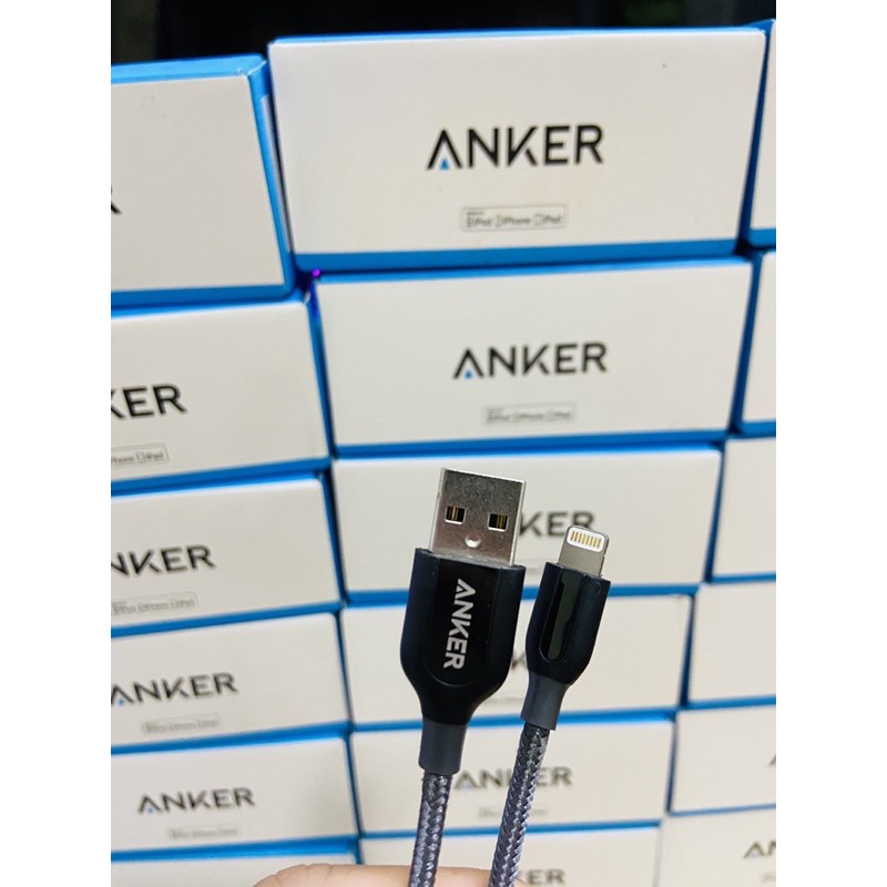 [GIAO HÀNG NHANH] Cáp sạc Anker usb A to Linghtning 0.9m MFI A8121 bọc dù