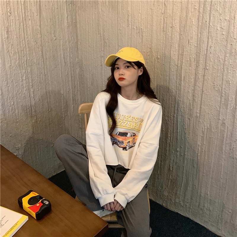 Áo Nỉ Dài Tay Dáng Rộng Thiết Kế Mới Thời Trang Mùa Thu Dành Cho Nữ