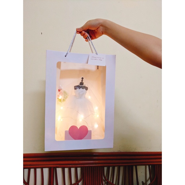 Túi quà váy cưới mini siêu xinh - Kèm ảnh thật - Hàng sẵn