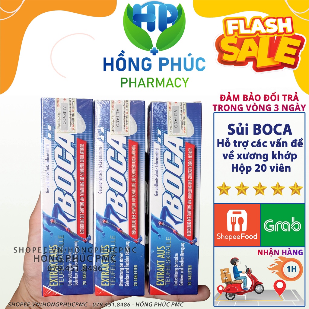 Viên sủi Boca - Hỗ trợ xương khớp 20 viên