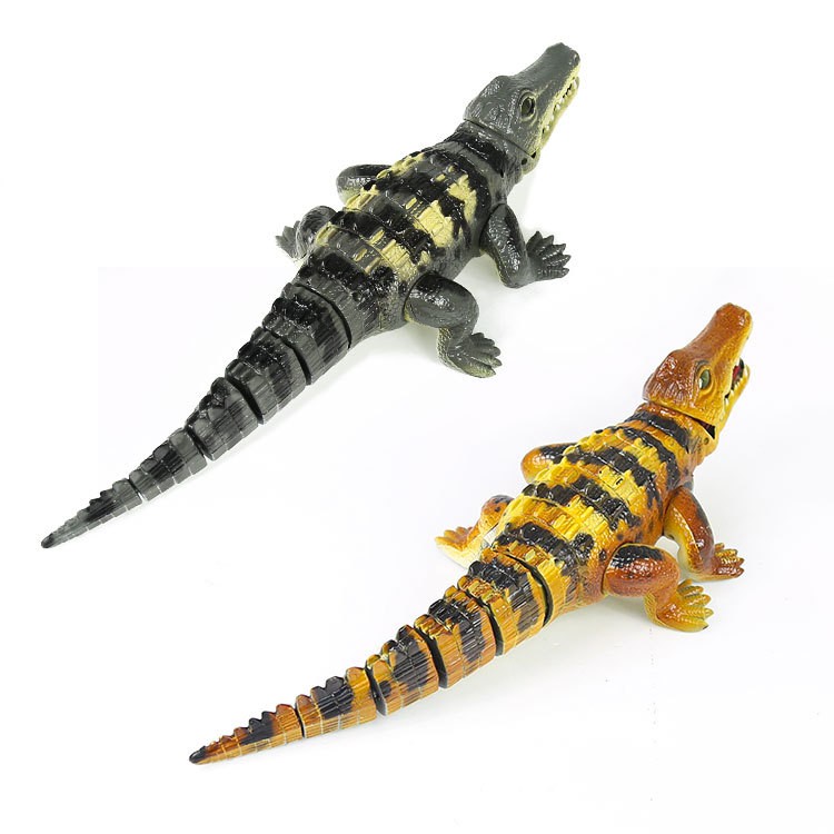 Cá sấu chạy pin có đèn có nhạc